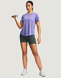 Women's Short Sleeve Workout Shirts Breathable UPF