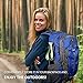 Terra Hiker Hiking Sticks Adjustable Trekking Poles, Collapsible Lightweight Hiking Poles with Lever Lock and Carry Sack for Camping, Hiking