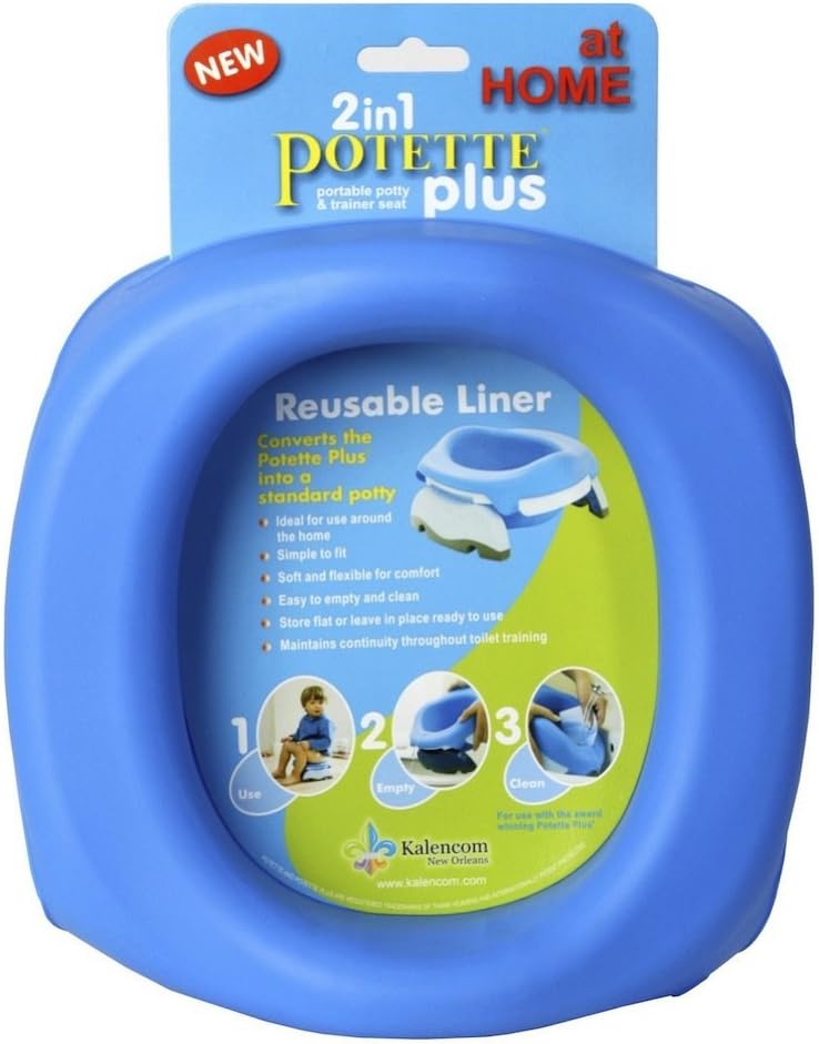 Potette Plus Reusable Potty Liner - Fits all Potette Potties - BLUE