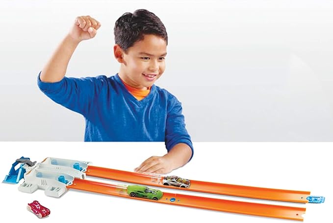 hot wheels 2 lane launcher