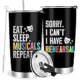 Farecnt Theater Tumbler for Girls & Women, Broadway Theater Gifts, 20oz Travel Coffee Mug