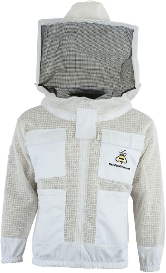Protective Bee 3 Layer safetyUnisex White Fabric Mesh