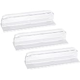 3 Pack Glass Canopy Handles, Clear Plastic, Without adhesive backing | Fits Aquarium Masters, Deep Blue Professional, Aqueon, and Marineland glass canopies