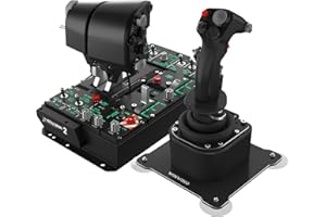 WINWING Orion2 HOTAS Metal Warthog: StriktAce EX II Metal Throttle Grip - Unprecedented Immersive Flight Experience, 57 Physical Switches, Four-Speed Dial Wheel Switch,With Dual Throttle Connectors