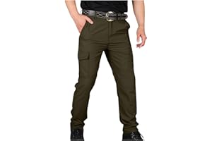 Tactical Pants for Men Cargo Tactical Pant Stretch Waistband Lightweight Durable Ripstop Cargo Pants Work Hiking Pant
