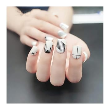 Amazon Com 24pcs Fashion Fake Nail Tips For Child Pre Designed Kid Amazon Com 24pcs Fashion Fake Nail Tips For Child Pre Designed Kid