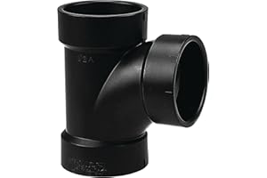 NIBCO Fig No U5811, 3 in. ABS DWV Sanitary Tee Hub x Hub, Solvent Weld