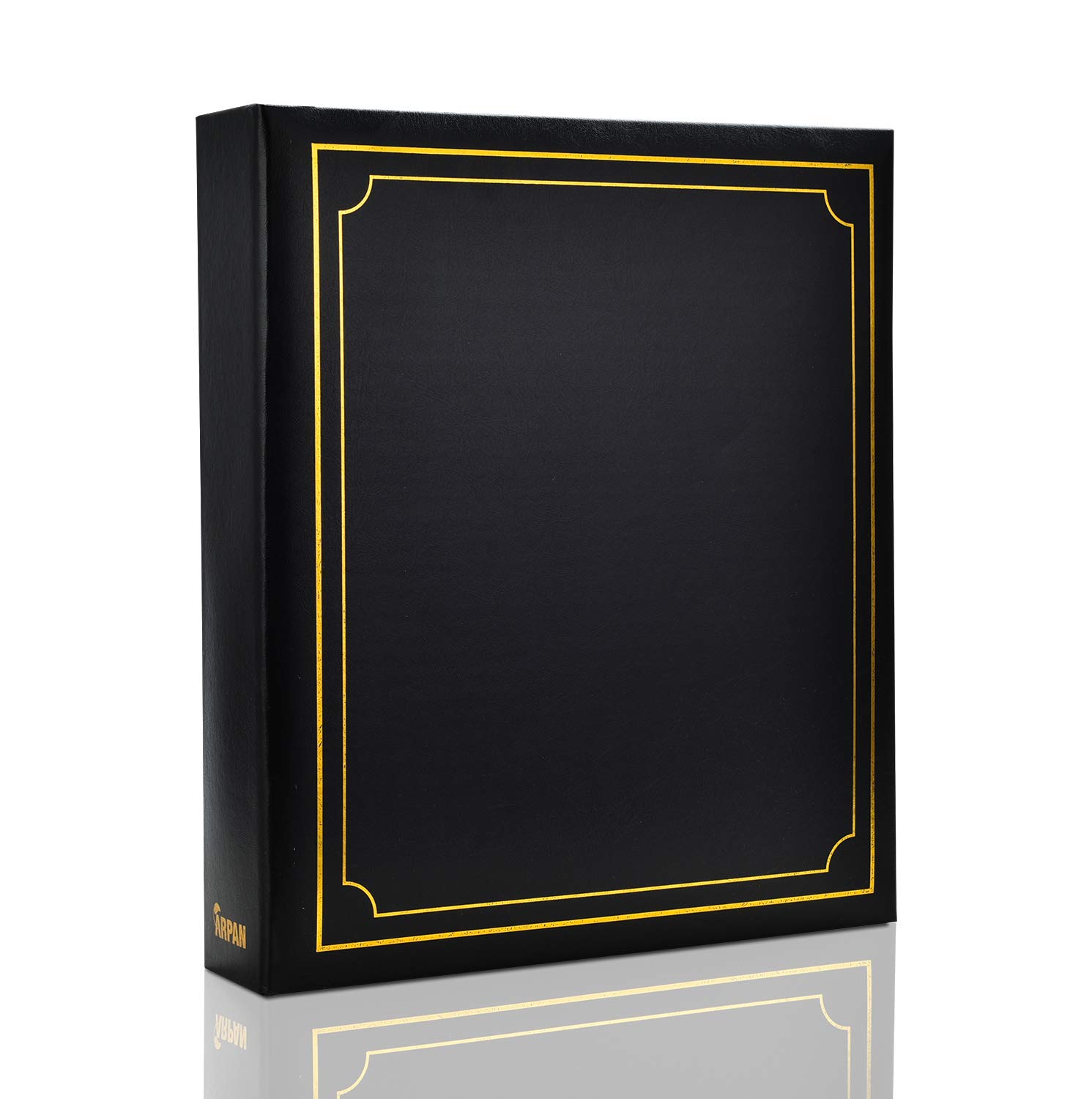 Arpan A4 Certificate 3-Ring Binder Slip In 100 Pocket Padded Photo Album Organiser (Black)