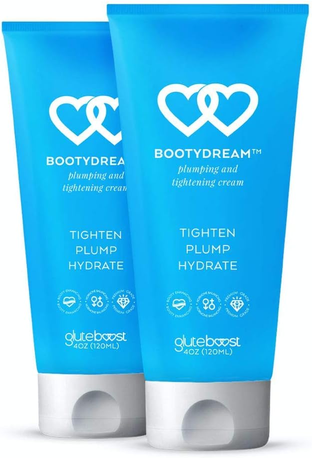 Gluteboost - BootyDream Butt Enhancement Cream - For Women - Plumping and Firming - Curve and Buttocks Enhancer With Voluplus and Volufiline - 2 Month Supply