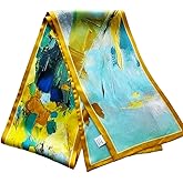 MEISEE 100% Mulberry Silk Scarf for Women 59”*6.3” Long Headscarf Neck Scarf Hair Wraps and Shawls with Gift Packed