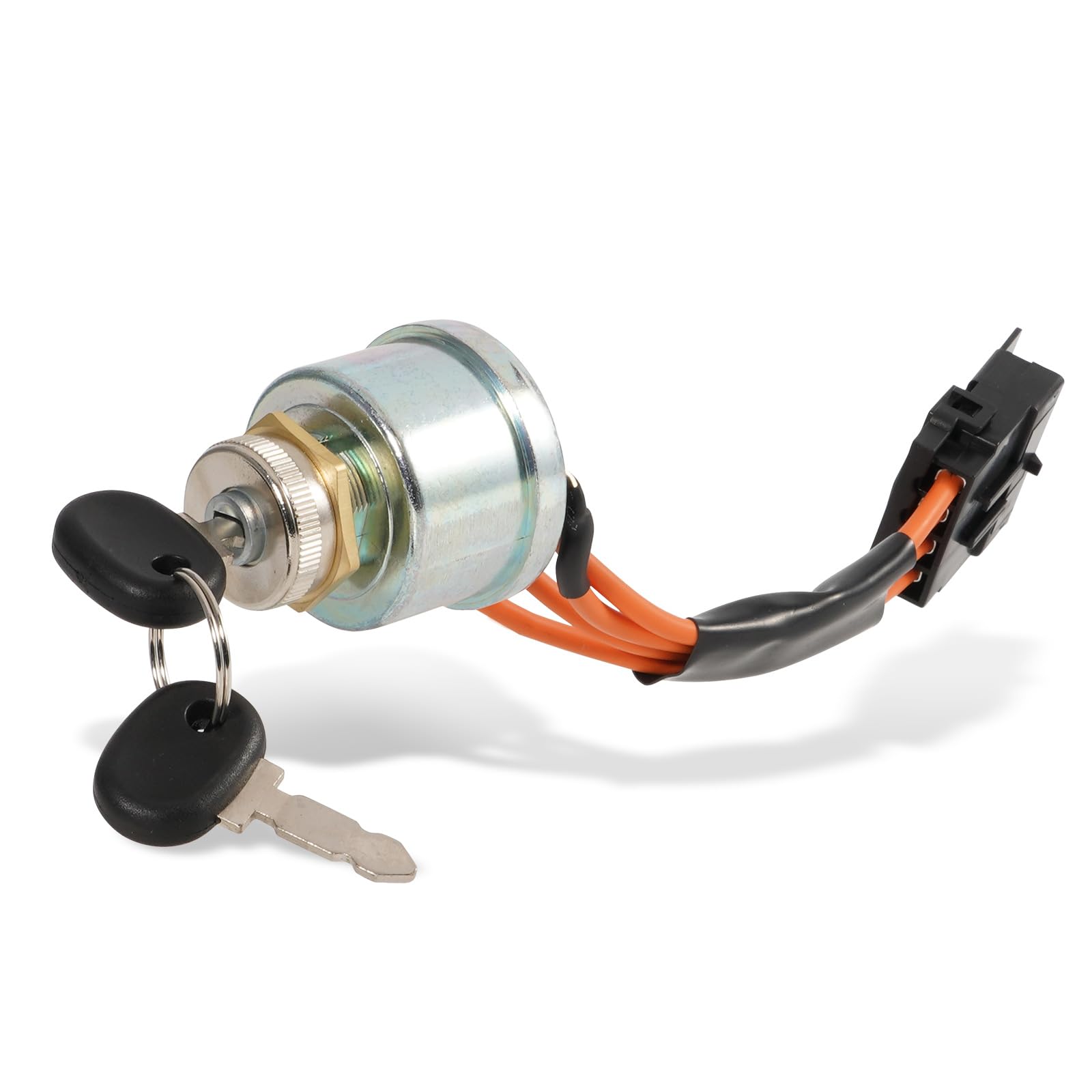 Photo 1 of loosoo Ignition Lock Cylinder Starter Switch w/ 2 Keys Assembly 86569718 Compatible with New Holland Tractor 1530 1630 1725 1925 TC25 TC25D TC29 TC29D TC33 TC33D, 5A 12V, 2 Positions