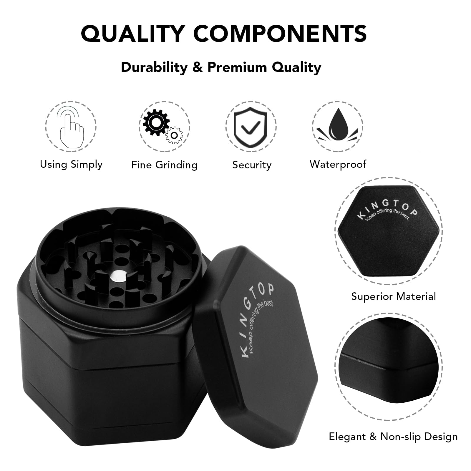 KINGTOP Grinder, 2.2