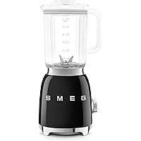 Smeg 50's Retro Style Countertop Blender, Black, BLF03BLUS