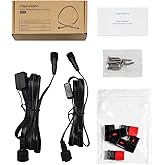 ASAHOM 6FT Extension Cords with Signal Amplifier Compatible with Govee Permanent Outdoor Lights 2(Model: H705D, H705E, H705F), Extension Cable for ASAHOM S1070 S1080 Permanent Outdoor Lights (Black)