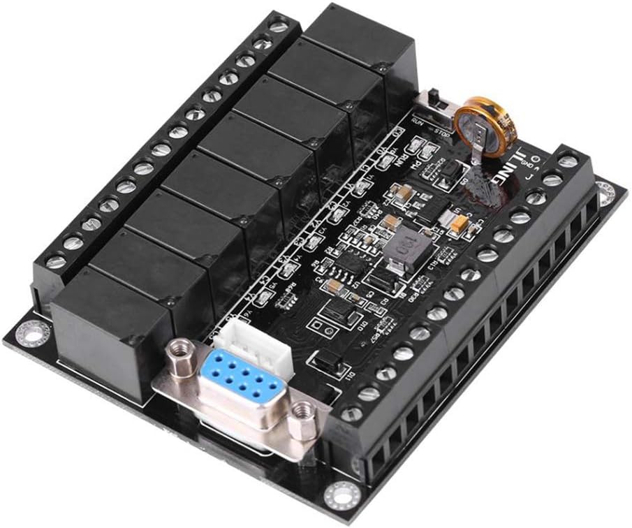 Yoochin 1pack PLC Regulator FX1N-20MR Industrial Control Board Programmable Logic Controller Relay Module Timer Delay Function