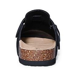 ODOLY Genuine Suede Clogs for Women Men Soft Cork