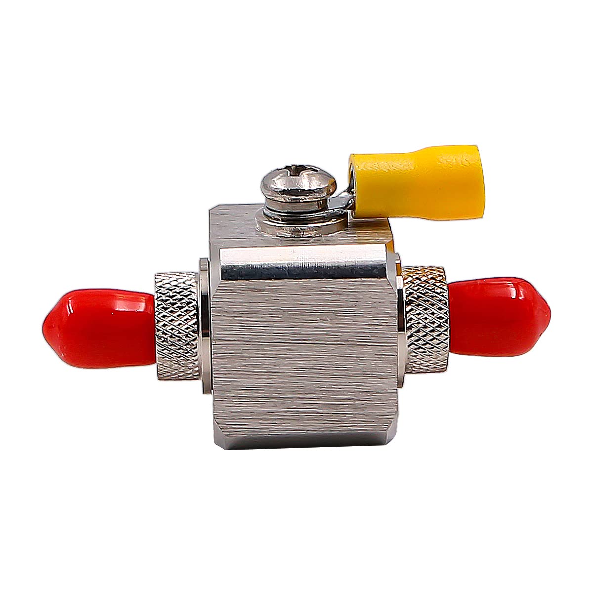 VOANZO Lightning Arrestor F Type Male to Female Square 3GHz 75 ohm Lightning Surge Protector For Internet Digital TV Satellite Antenna Connections