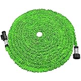 soled Expandable Garden Hose, 75ft Strongest Expanding Garden Hose on The Market with Triple Layer Latex Core & Latest Improved Extra Strength Fabric Protection for All Your Watering Needs(Green)
