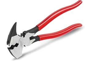 TEKTON 10-1/2 Inch Fencing Pliers | PSP10010, Red