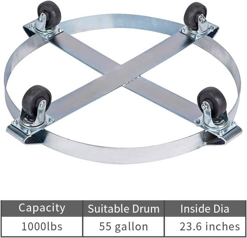 Material Handling Products MEIGONGJU Heavy Duty Drum Dolly 1000 Pound