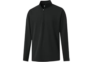 M MAELREG Quarter Zip Pullover Men Mock Neck Long Sleeve Performance Golf Athletic Pullover Half Zip Mens Sweatshirt