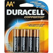 Duracell Batteries / 4 AA - size batteries