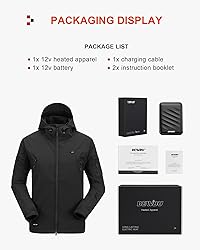 DEWBU Heated Jacket for Men with 12V Battery Pack