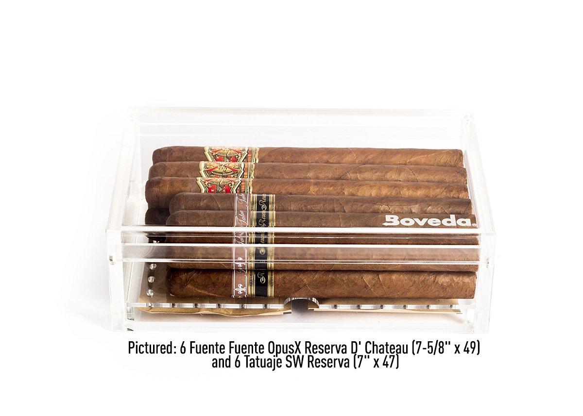 Boveda Acrylic Humidor (Small) for Cigars 20 Robusto or 12 Churchill or