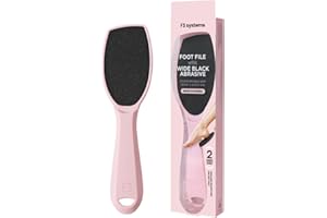 F3 Systems, Wide Emery Foot File(Pink), Double-Sided Pedicure Tool, Colossal Professional Foot Scrubber for Men & Women, Effective for Cracked Heel, Callus Remover
