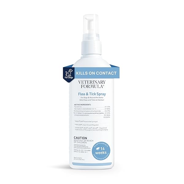 VETERINARY FORMULA FLEA AND TICK SPRAY FOR DOGS,...