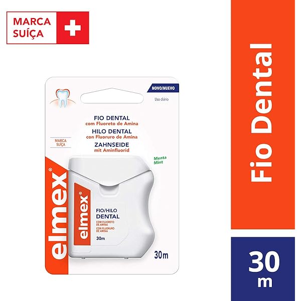 Fio Dental Elmex 30m Amazon Com Br Hpc