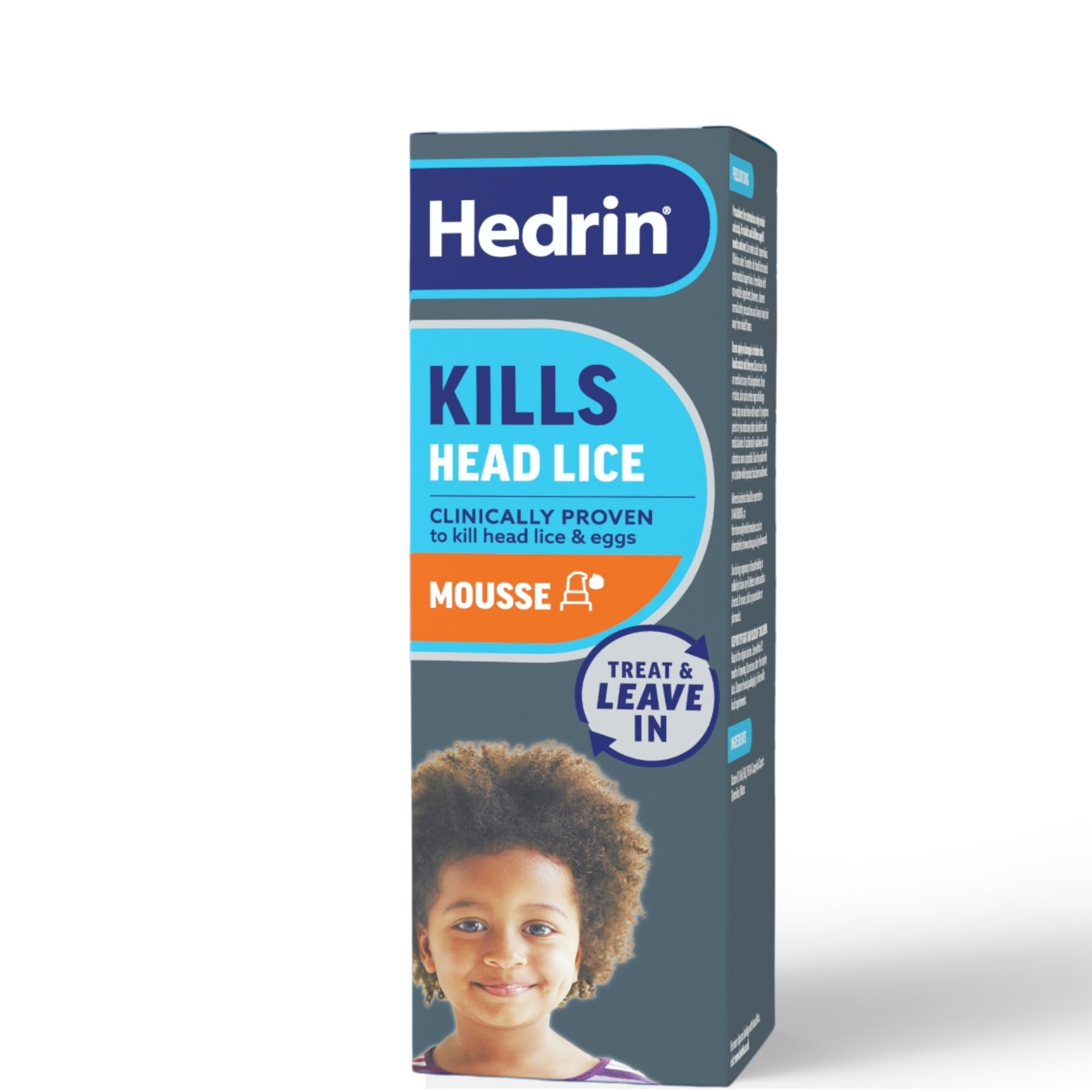 Hedrin Treat and Go Leave-In Mousse, Fast, No Fuss Lice and Nit Treatment, Kills Head Lice and Eggs, 4 Treatments, Clinically Tested, Suitable for Adults and Children, 100ml