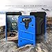 Zizo BOLT Series compatilbe with LG V20 Case Military Grade Drop Tested with Tempered Glass Screen Protector, Holster, Kickstand BLUE BLACK