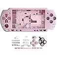OSTENT Full Housing Shell Faceplate Case Parts Replacement for Sony PSP 2000 Console Color Pink