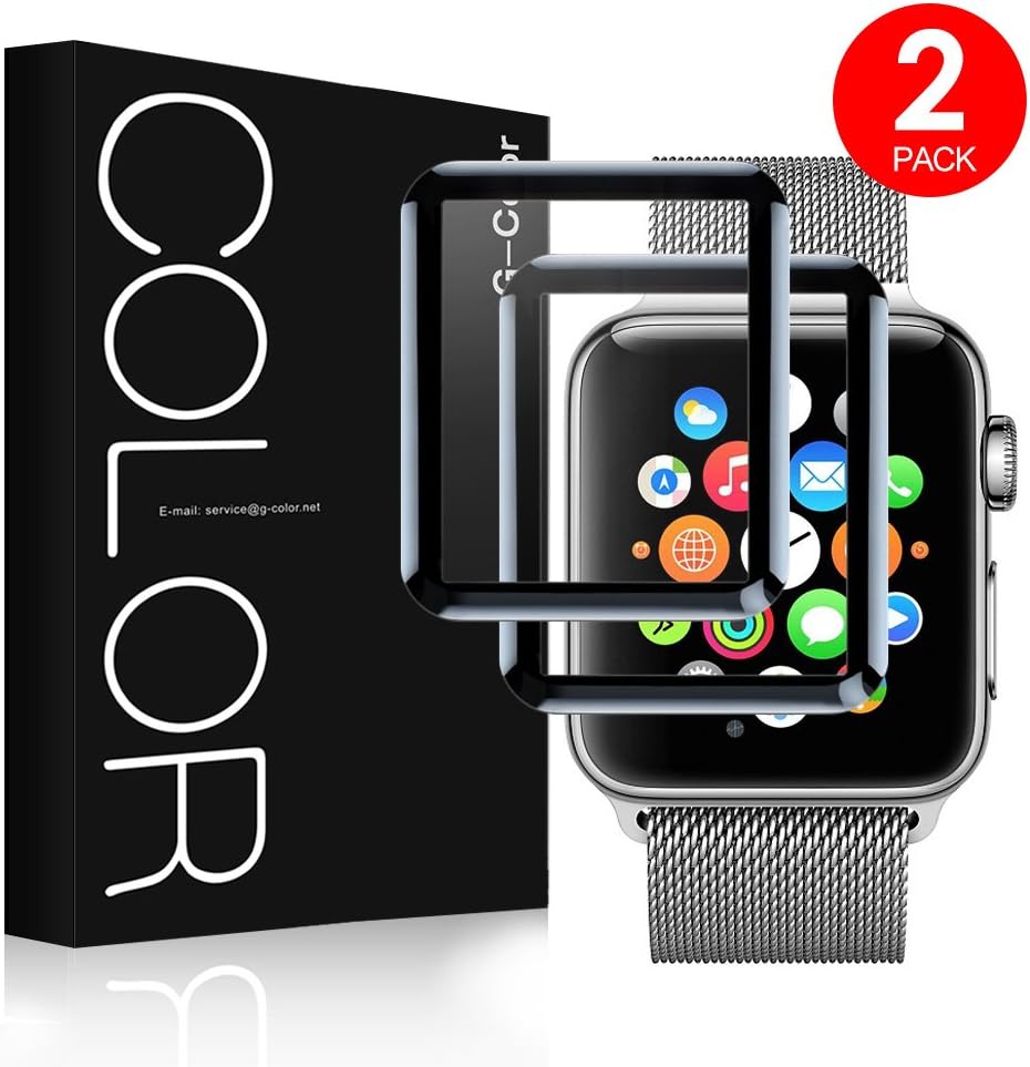 G-Color Apple Watch 42mm Protector de Pantalla, [2 Piezas ...