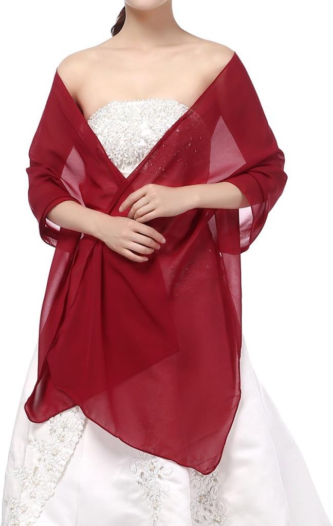 Yesdo Sheer Bridesmaid Shawls Evening Wraps for Prom Party