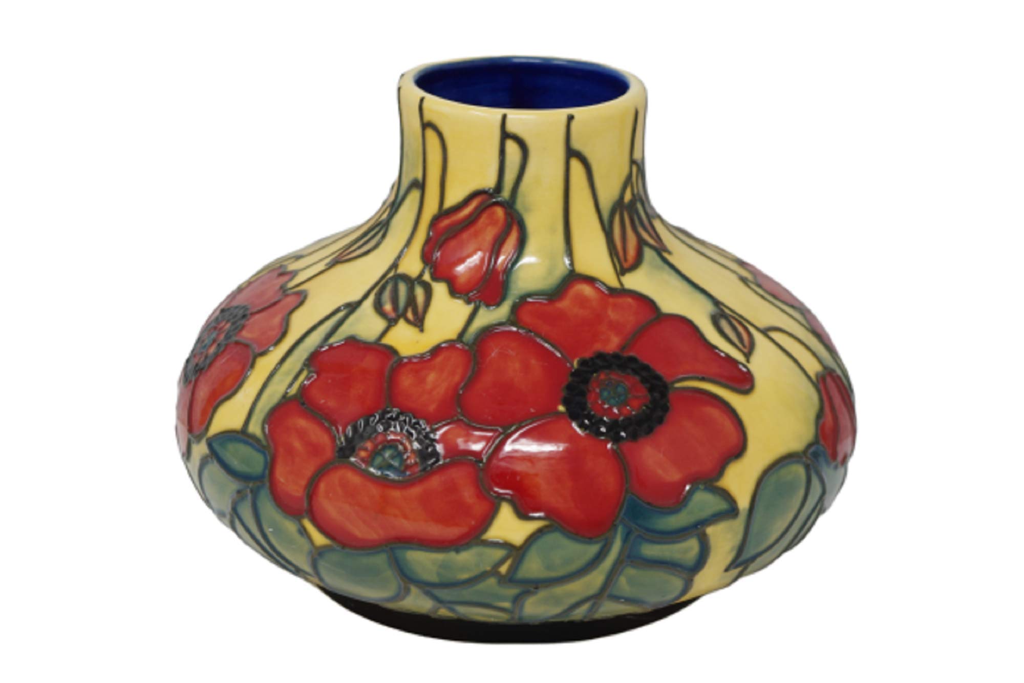 Old Tupton Ware Yellow Poppy Vase 6 inches TW1683