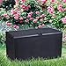 Usnyabni Outdoor Storage Box Waterproof Plastic Large Patio Deck Storage Bench for Garden,Backyard,Pool,Lawn 120 -Gallons(Black)