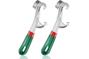 KASIYLUX Lylafairy 2-Pack 5 Gallon Bucket Opener Tool – Upgraded 8.5” Aluminum Paint Bucket Lid Remover Wrench with Non-Slip Rubber Handle, Durable Metal Can Opener for Home & Industrial Use