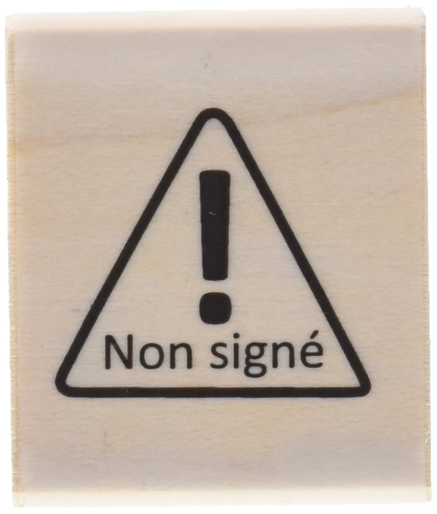 Blade Rubber BR104C Teachers' Rubber Stamp Brown [French Language]