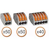 Wago (50) 222-412 (50) 222-413 (40) 222-415 Lever-Nut Assortment Pack