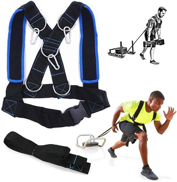 Speed Harness, Sled Shoulder, Sports Agility Training Kits with Steel