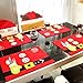 Christmas Placemats, Holiday Table Mats Washable Placemats with Cutlery Holder Heat-Resistant Anti-Skid Placemats for Kitchen Table, Dining Table Christmas Decorations Placemats Set of 6