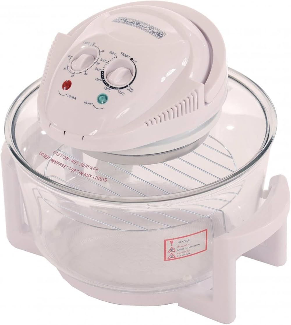Oypla 12L White Portable Halogen Convection Oven 1400W - Multi-Purpose