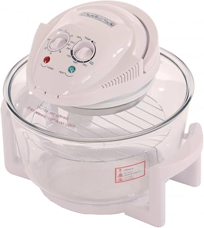 Oypla 12L White Portable Halogen Convection Oven 1400W - Multi-Purpose