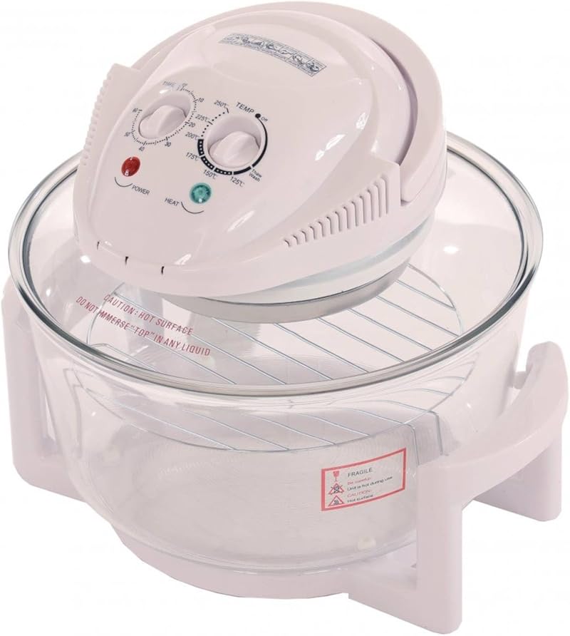 Oypla 12L White Portable Halogen Convection Oven 1400W - Multi-Purpose