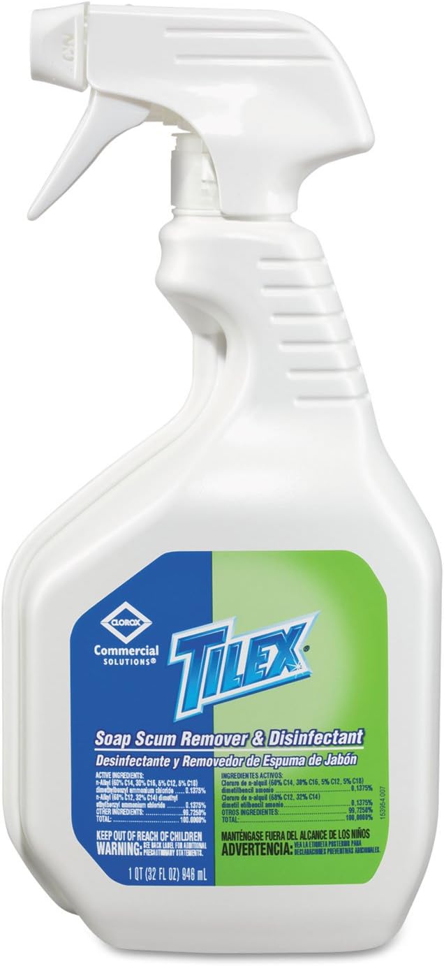 Tilex Soap Scum Remover and Disinfectant, 32oz Smart Tube Spray