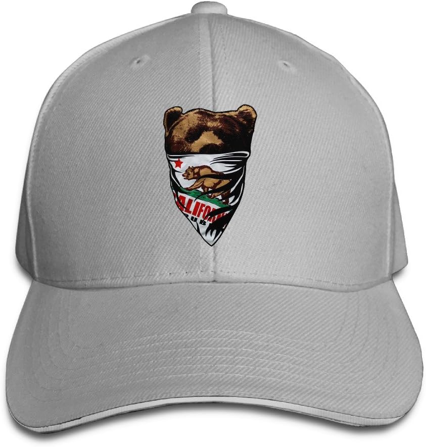Sports California Bear Flag Republic Banana Snapback White Sandwich Peaked Cap
