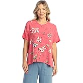 Jess & Jane Lola Mineral Washed Cotton Gauze Fringe Top