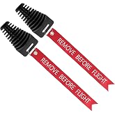 2 Pack Muffler Dirt Bike Exhaust Plug Fit 2 &amp; 4 Stroke Motorcycle Bike (L) | Wash Muffler Exhaust Tip Plugs with 2 Streamers, Dirt Bike Parts with Rubber Exhaust Silencer (1.38-2.37 Inch)